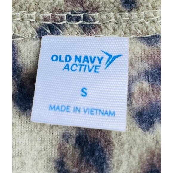 Old Navy Active‎ Leopard Print Womens Zip-Up Fleece Jacket Small - Picture 2 of 5